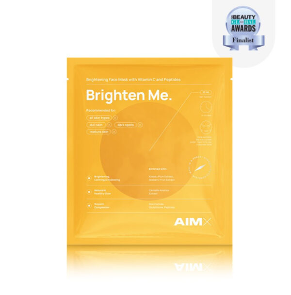 Greito poveikio skaistinanti veido kaukė su vitaminu C AIMX „Brighten Me“ 5 vnt. - Image 3
