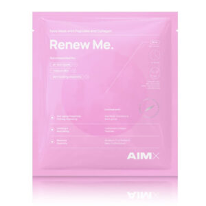 Greito poveikio lakštinė veido kaukė su peptidais ir kolagenu AIMX „Renew Me“ 1 vnt