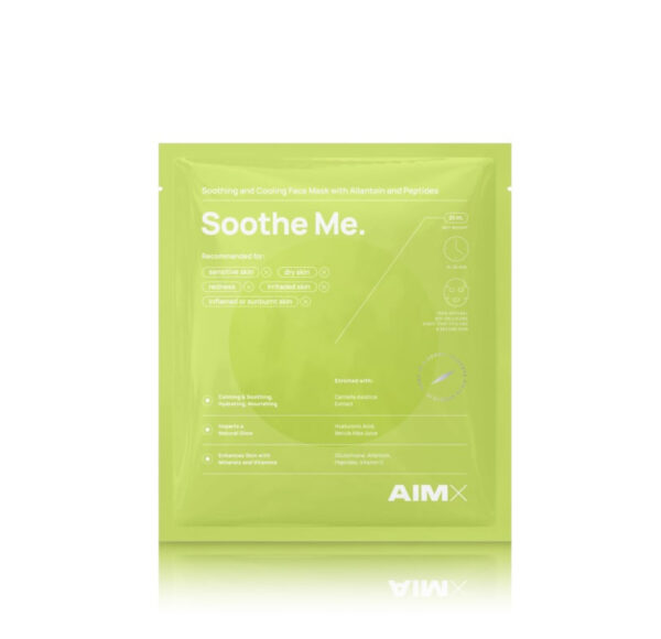 Greito poveikio raminanti veido kaukė su peptidais AIMX „Soothe Me“ 1 vnt