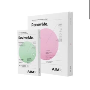 AIMX lakštinių kaukių rinkinys veidui ir paakiams "Renew Me"